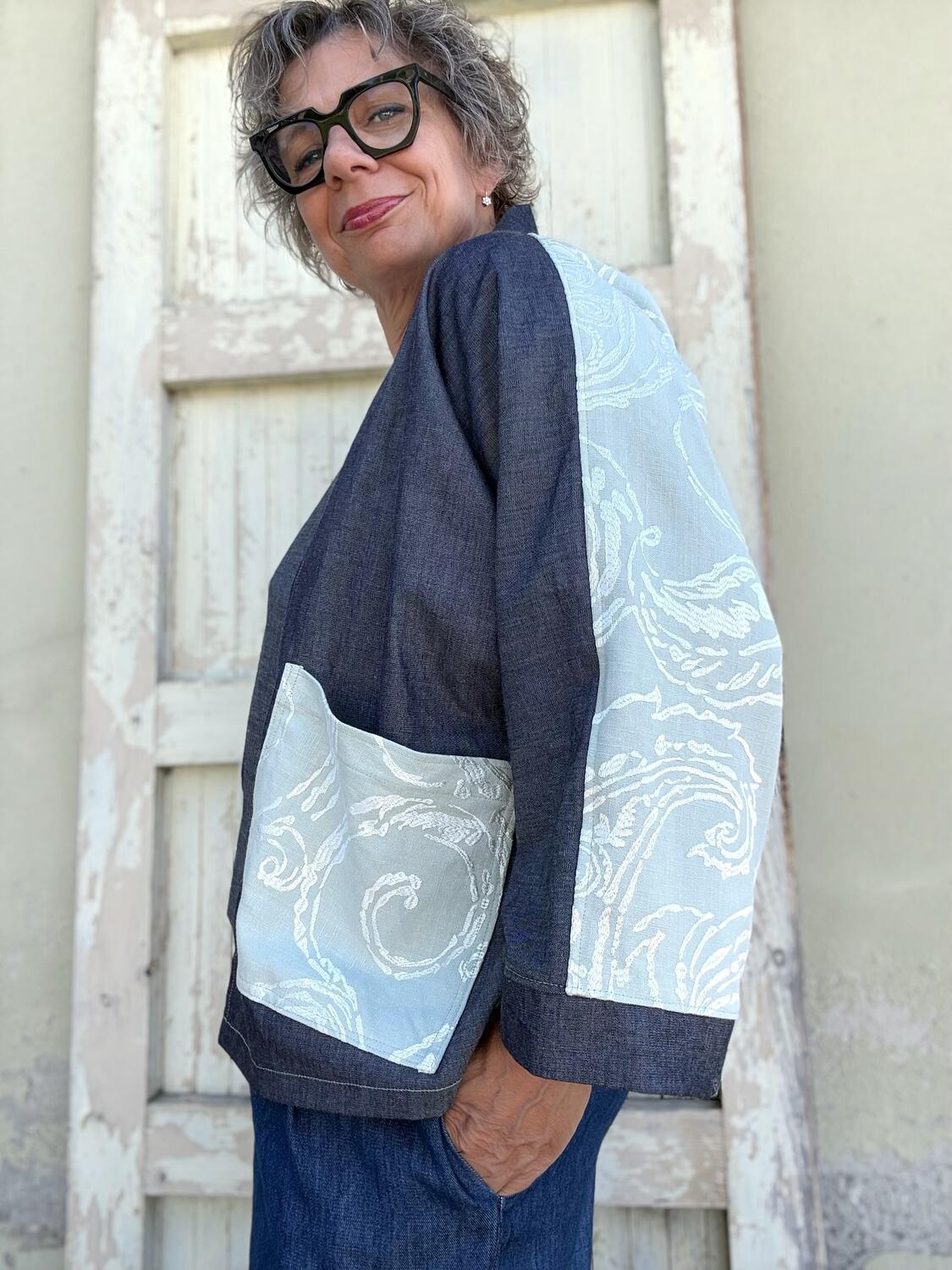 Kimono lino e cotone 