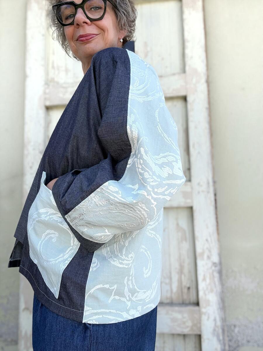 Kimono lino e cotone 