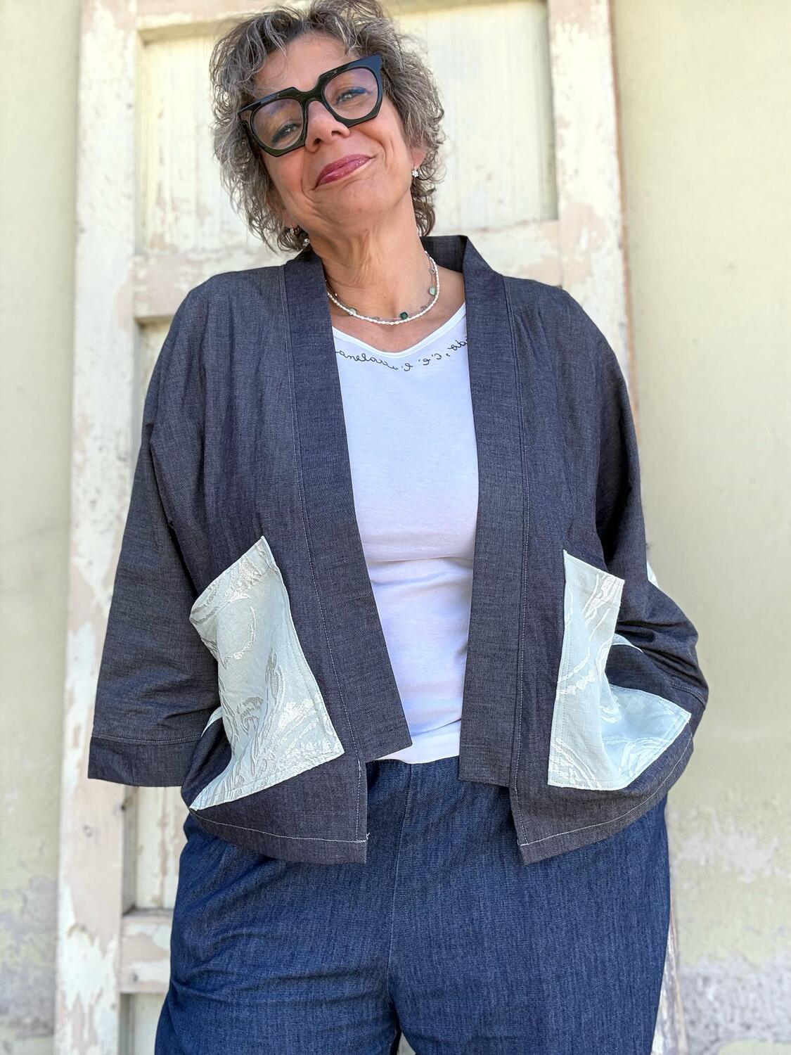 Kimono lino e cotone 