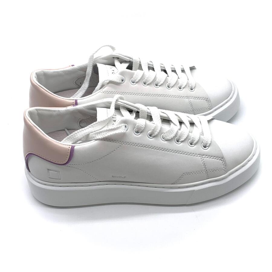 D.A.T.E. Sfera calf White/rose