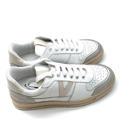 V2 Sneakers in vitello bianco latte