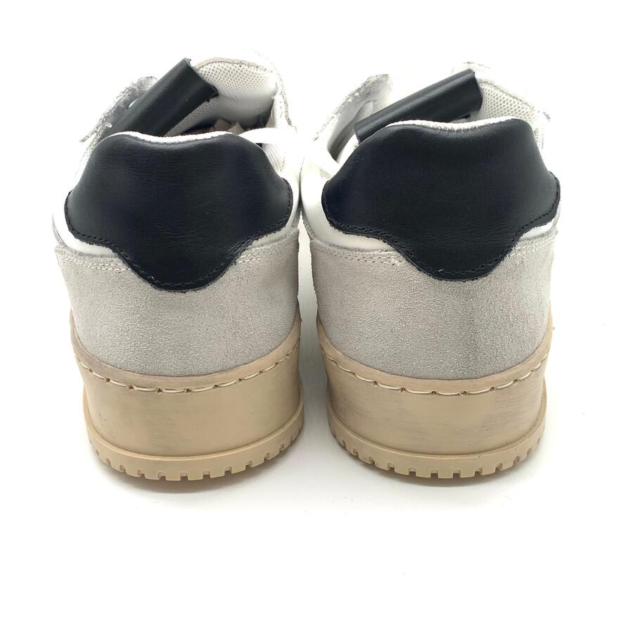 V2 Sneakers in vitello bianco/nero