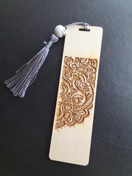 Segnalibro personalizzabile in legno_mod. 3