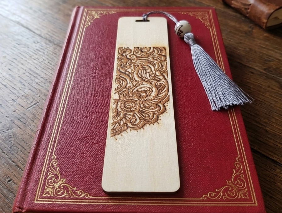 Segnalibro personalizzabile in legno_mod. 3