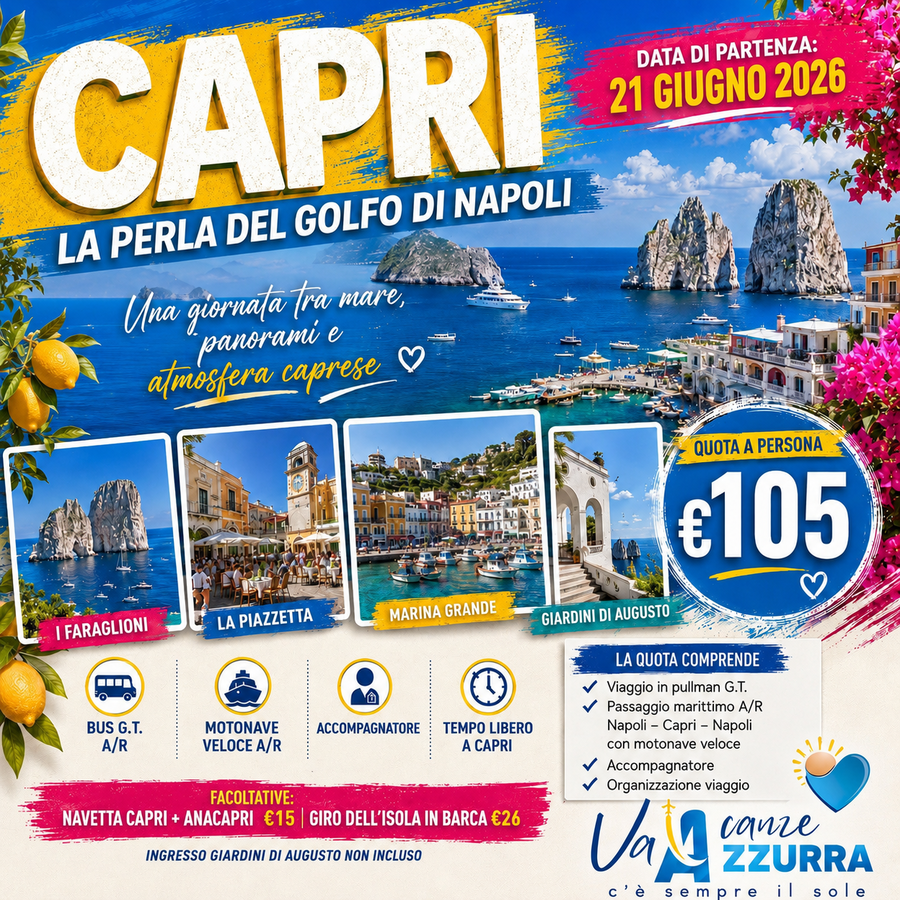 21 GIUGNO 2026 CAPRI 