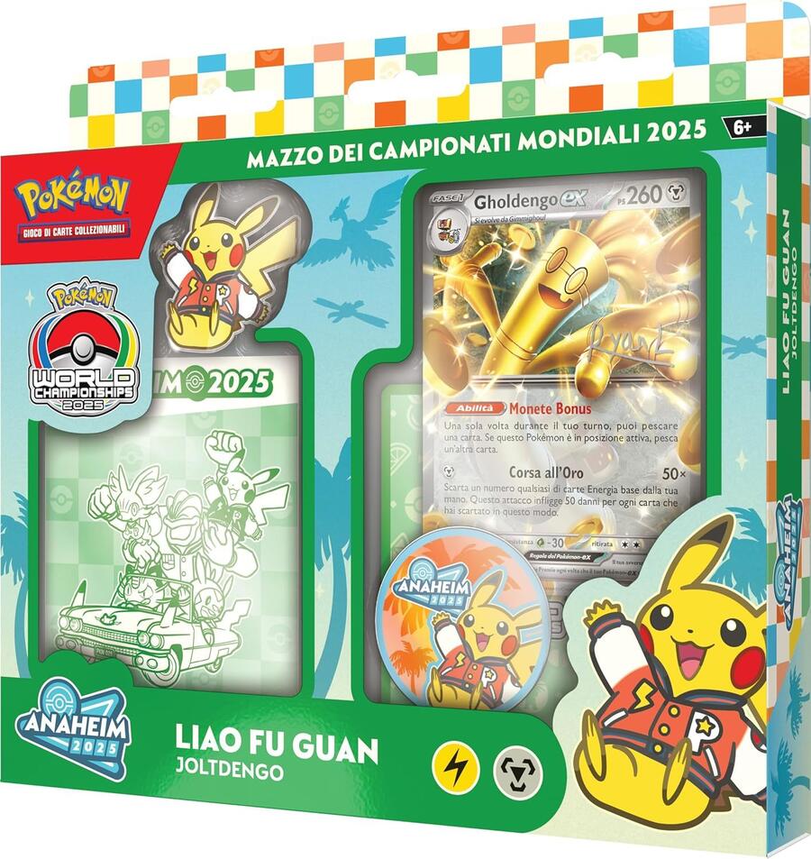 Pokémon: mazzo dei Campionati Mondiali 2025 del GCC Pokémon (Liao Fu Guan), Edizione in Italiano