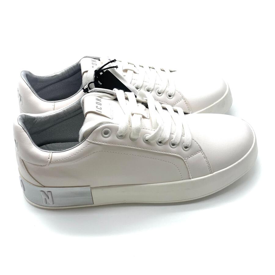 Icon wht/ silver sneaker 