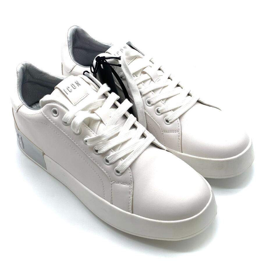 Icon wht/ silver sneaker 
