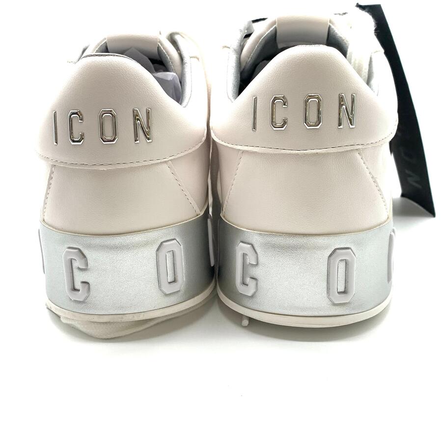 Icon wht/ silver sneaker 