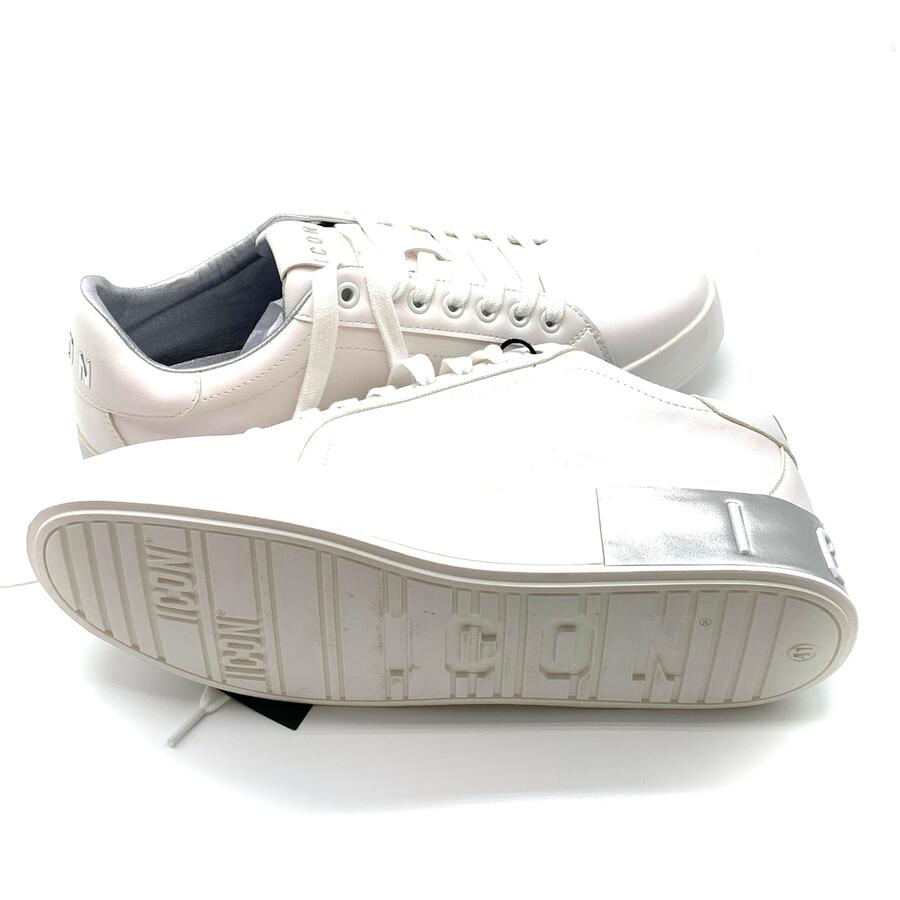 Icon wht/ silver sneaker 