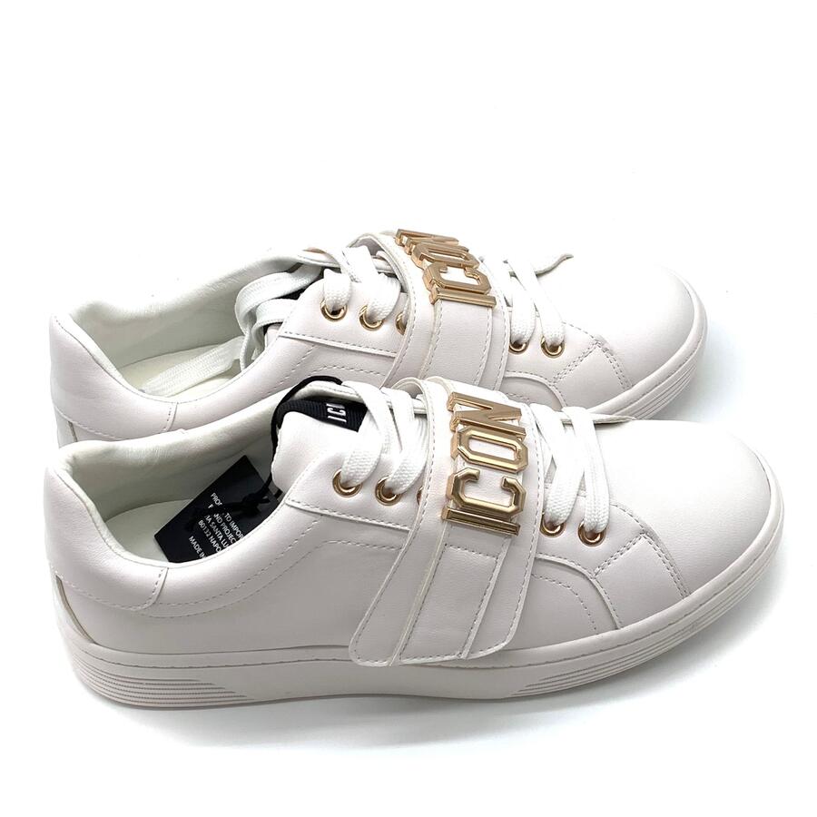 Icon sneaker wht/ gold