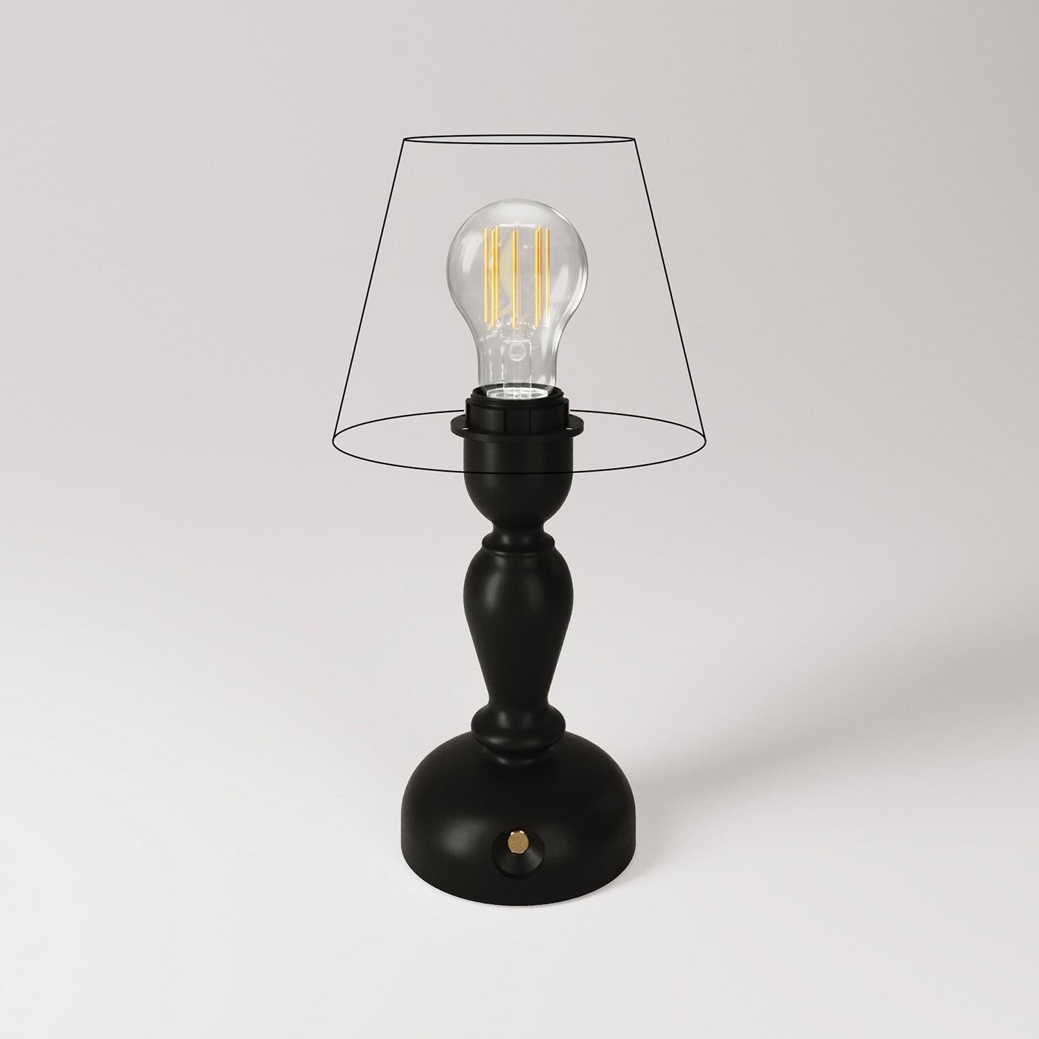 Lampada ricaricabile Cabless14 per paralume