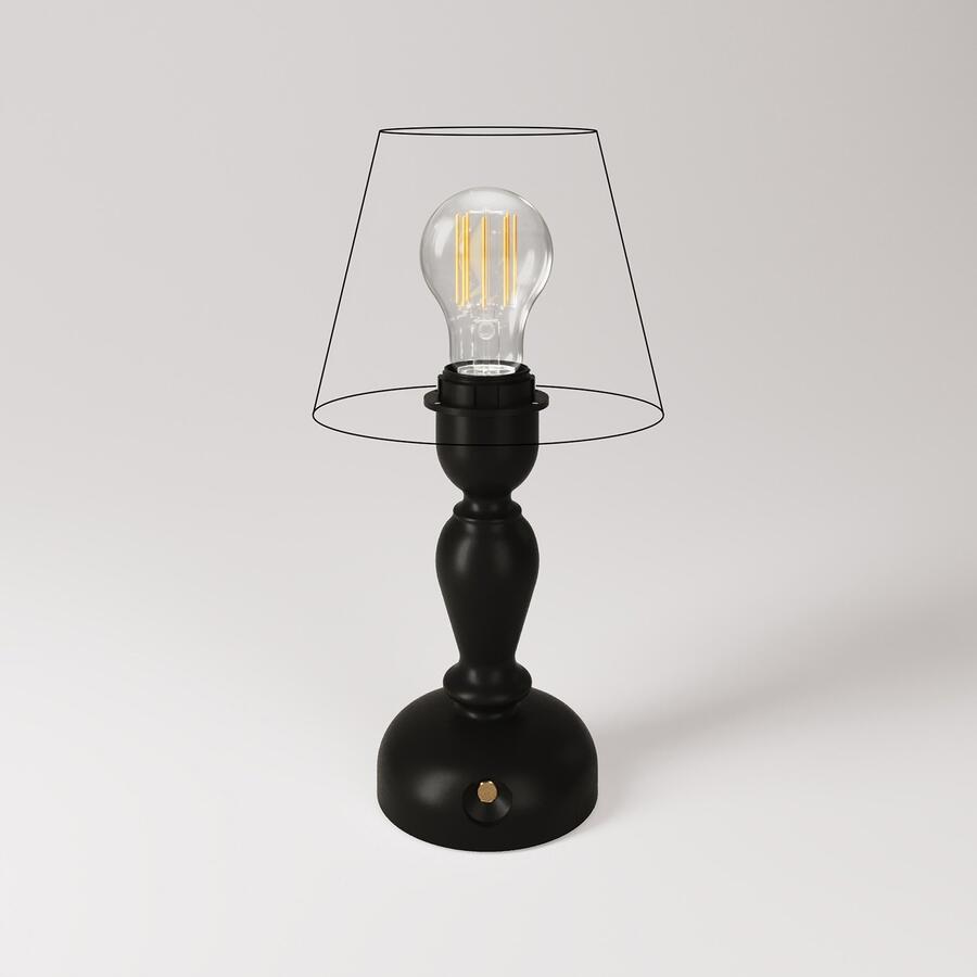 Lampada ricaricabile Cabless14 per paralume