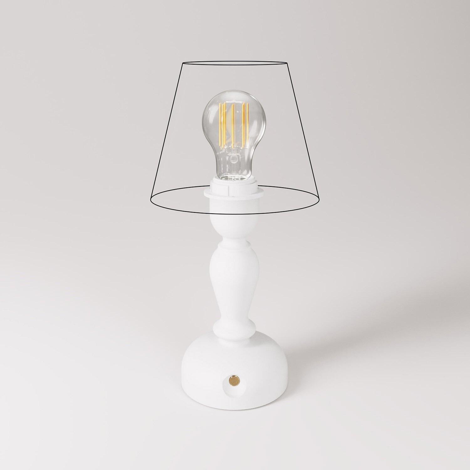Lampada ricaricabile Cabless14 per paralume