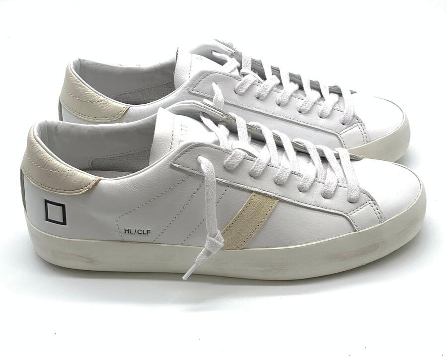 D.A.T.E Sneakers Hill Low Calf white-milk