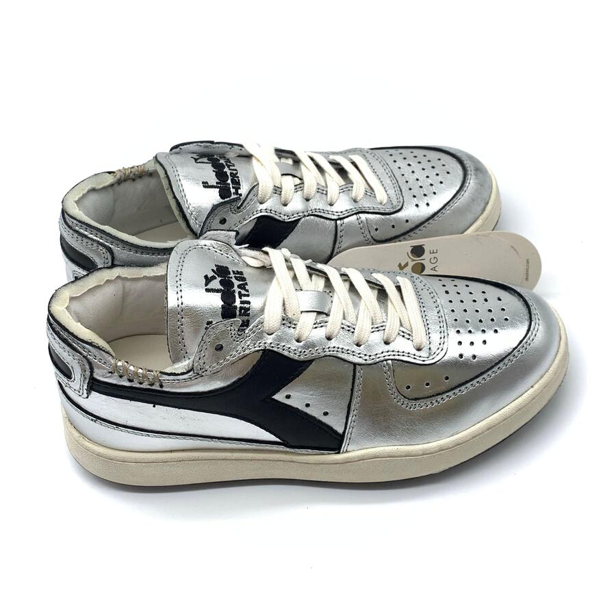 Diadora mi basket Row silver Used w