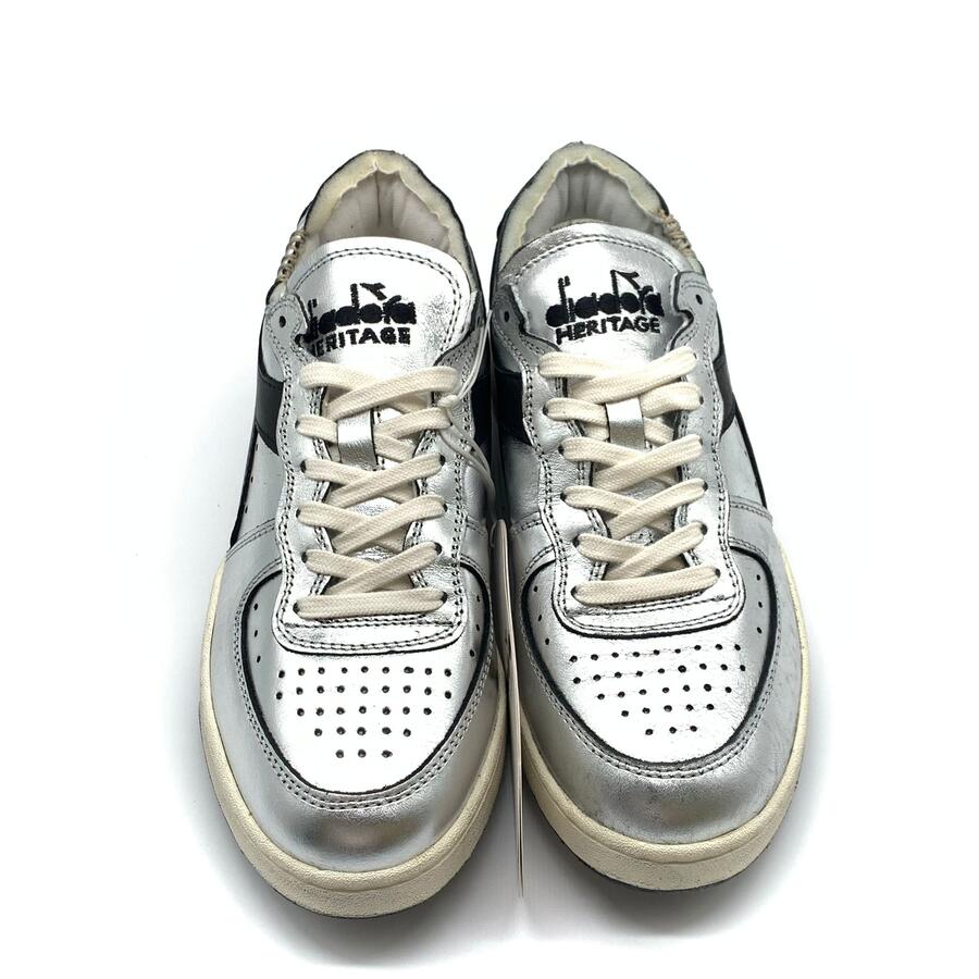 Diadora mi basket Row silver Used w