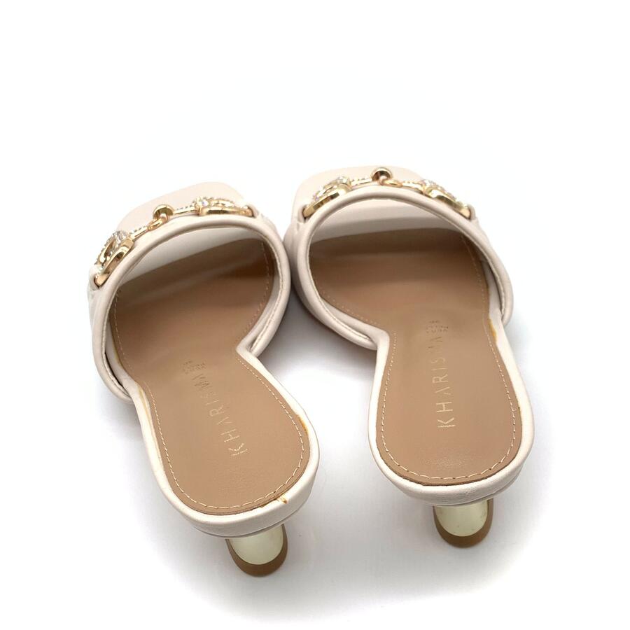 Kharisma sandalo con morsetto oro e strass