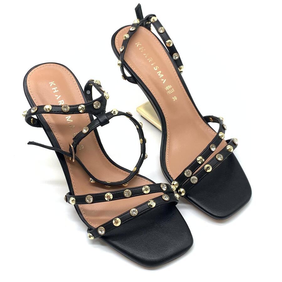Kharisma sandalo con borchie oro