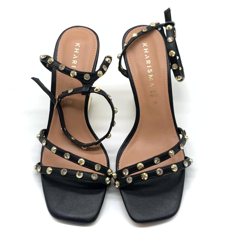 Kharisma sandalo con borchie oro