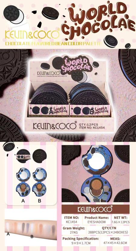 KEVIN & COCO WORLD CHOCOLATE EYESHADOW [Conf. da 12 pezzi]
