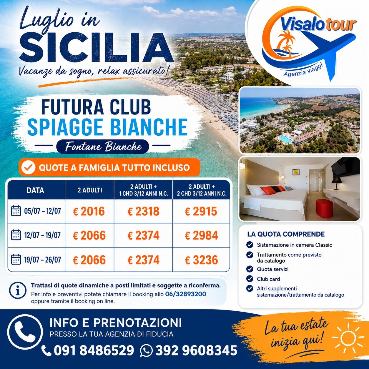 FUTURA CLUB SPIAGGE BIANCHE – FONTANE BIANCHE