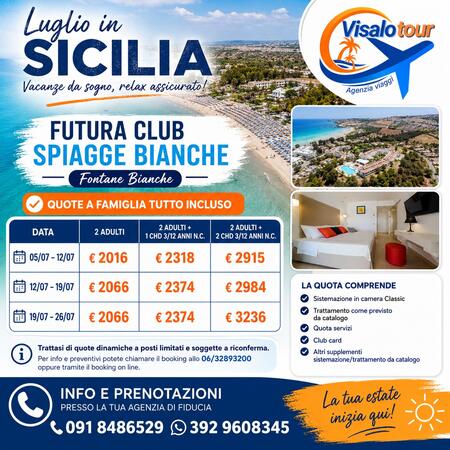 FUTURA CLUB SPIAGGE BIANCHE – FONTANE BIANCHE