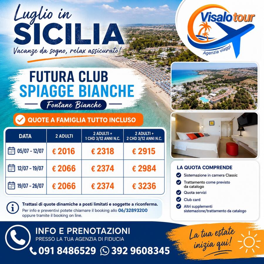 FUTURA CLUB SPIAGGE BIANCHE – FONTANE BIANCHE