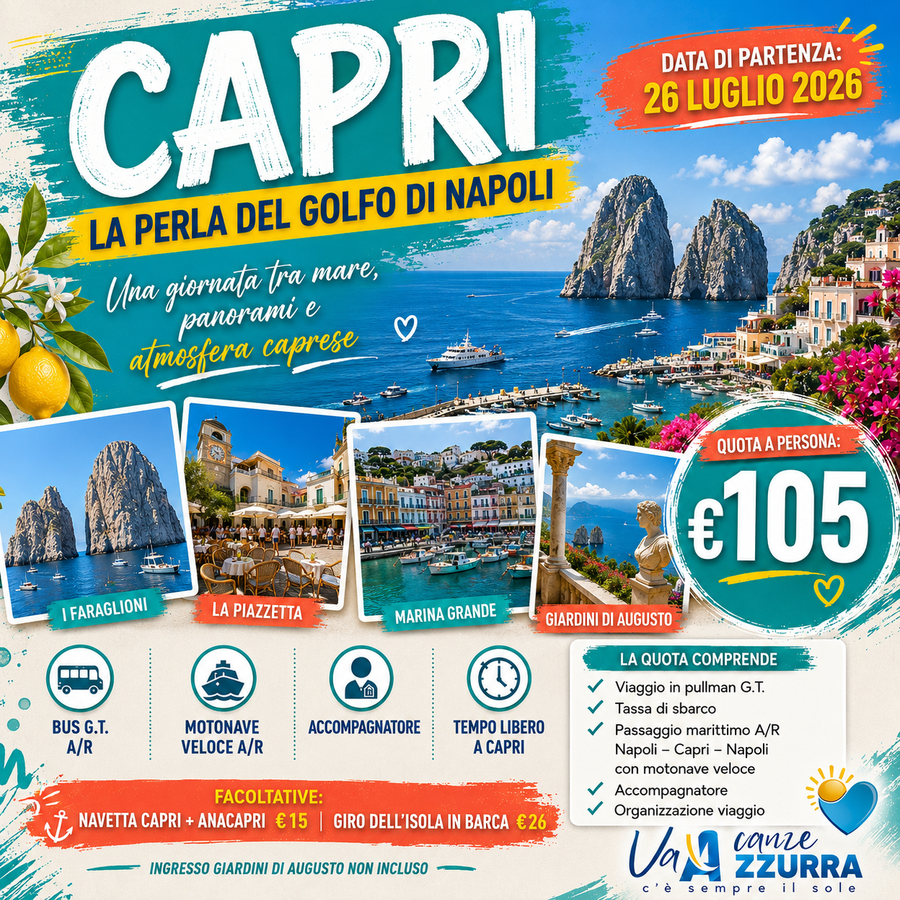 26 LUGLIO 2026 CAPRI 
