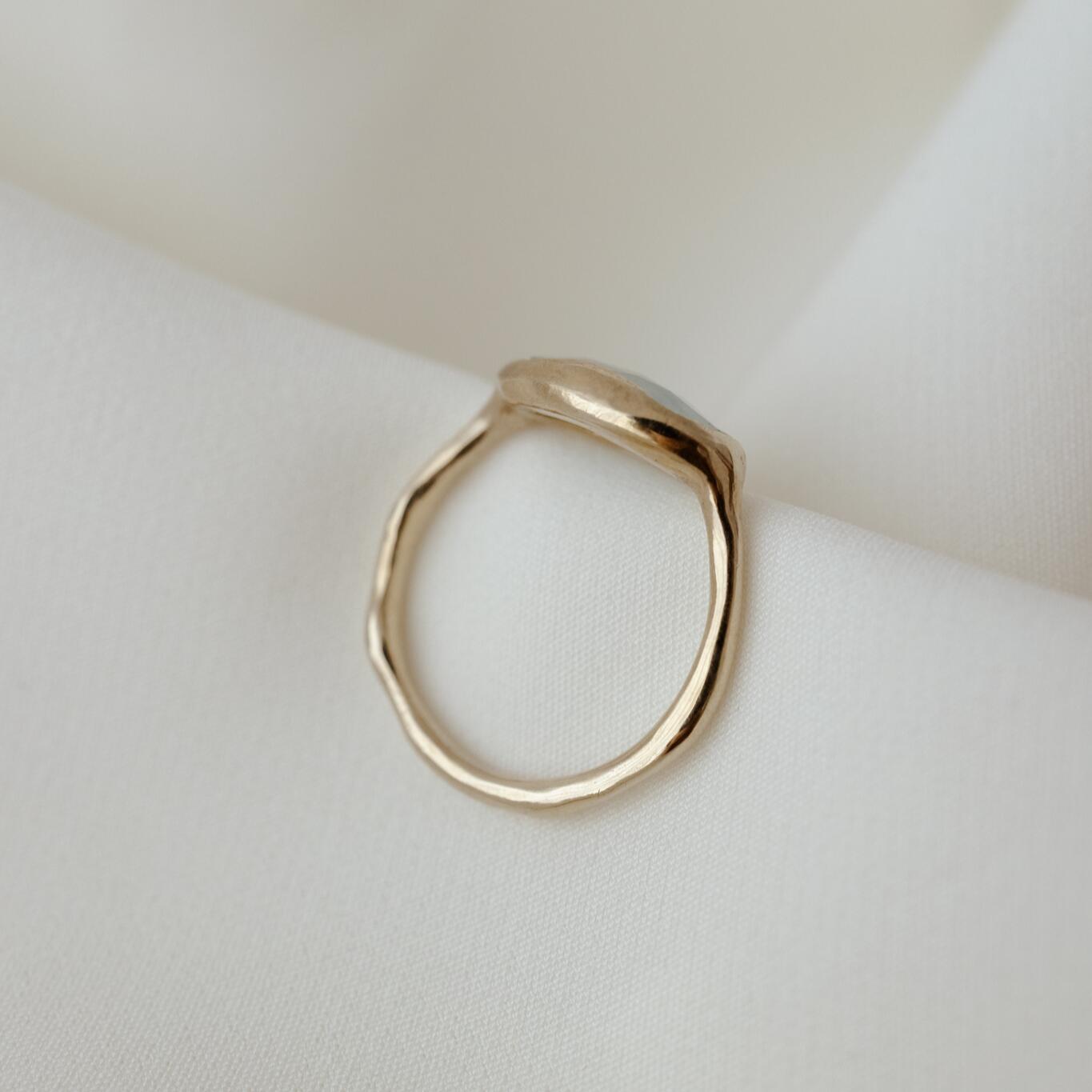 Anello con acquamarina misura 16