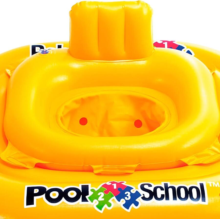 Intex 56587EU - Salvagente Mutandina Pool School Quadrato, Vinile, Giallo, 79x79 cm