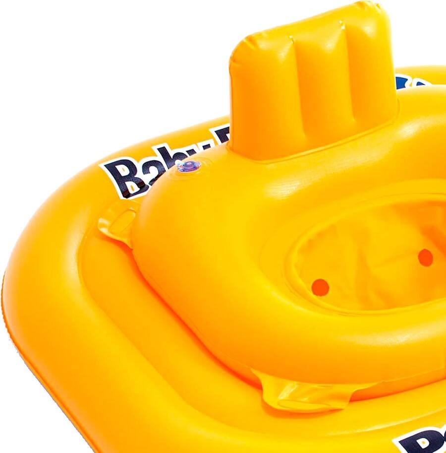 Intex 56587EU - Salvagente Mutandina Pool School Quadrato, Vinile, Giallo, 79x79 cm