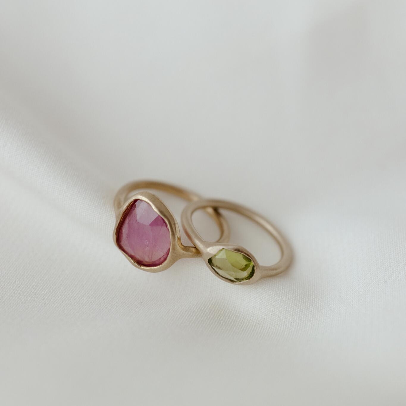 Anello con peridoto misura 11