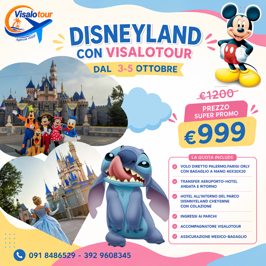 DISNEYLAND CON VISALOTOUR 