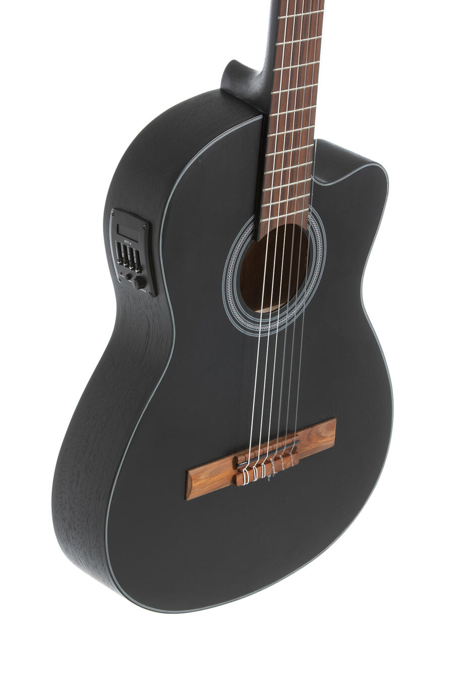 GEWA 4/4 Student elettro-acustico laminato piatto nero
