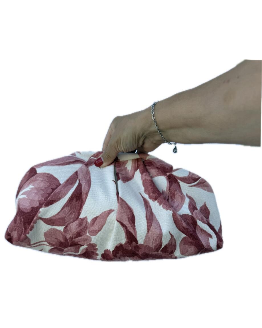 Soft Bag fiori rosa carico, caldo e polveroso
