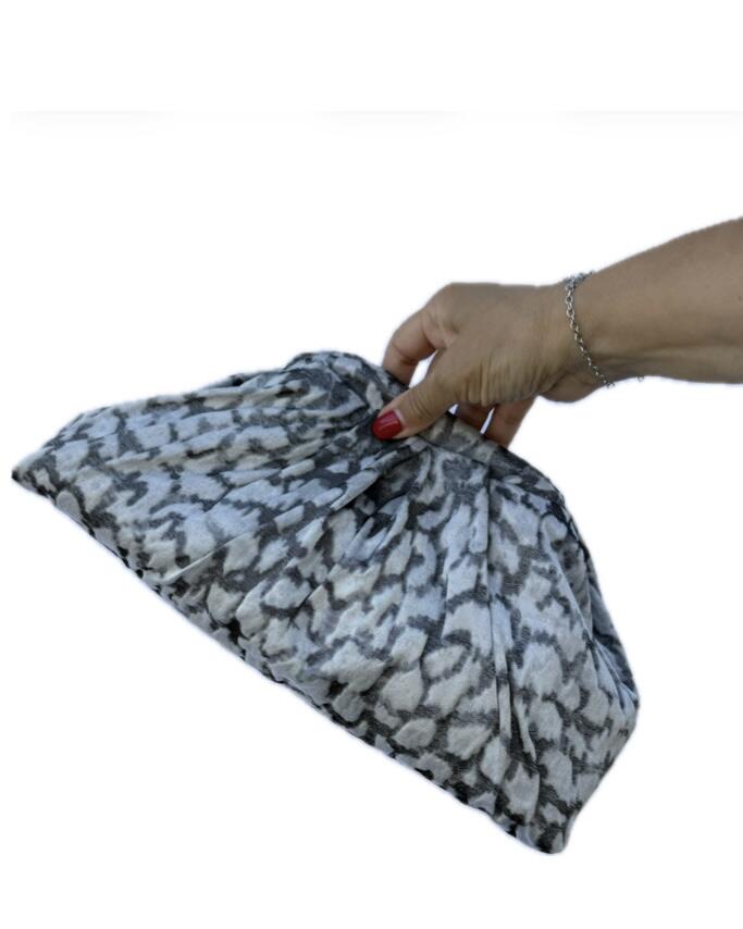 Soft bag maculata grigia 