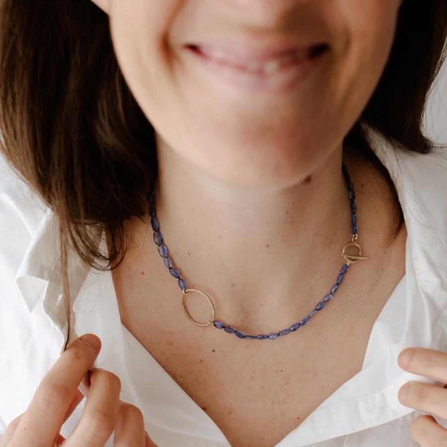 Collana con cianite