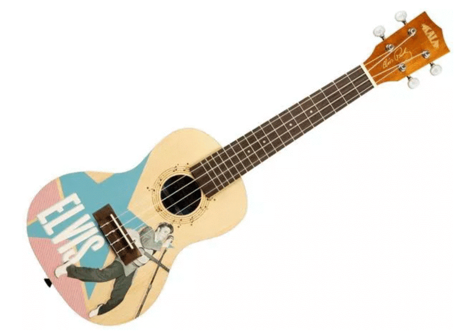 KALA LTP-C-ERB Ukulele Concert Elvis Rockabilly Starter Kit