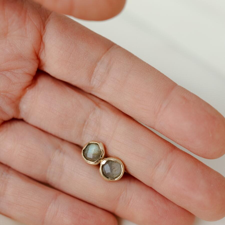 Orecchini con labradorite