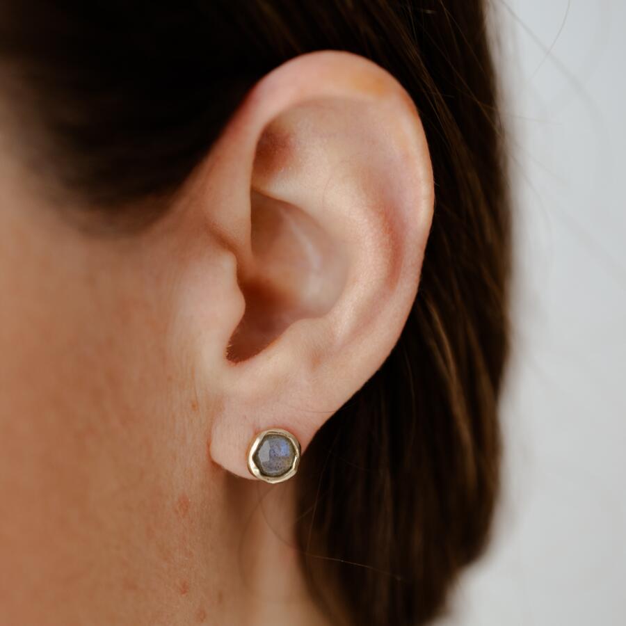 Orecchini con labradorite