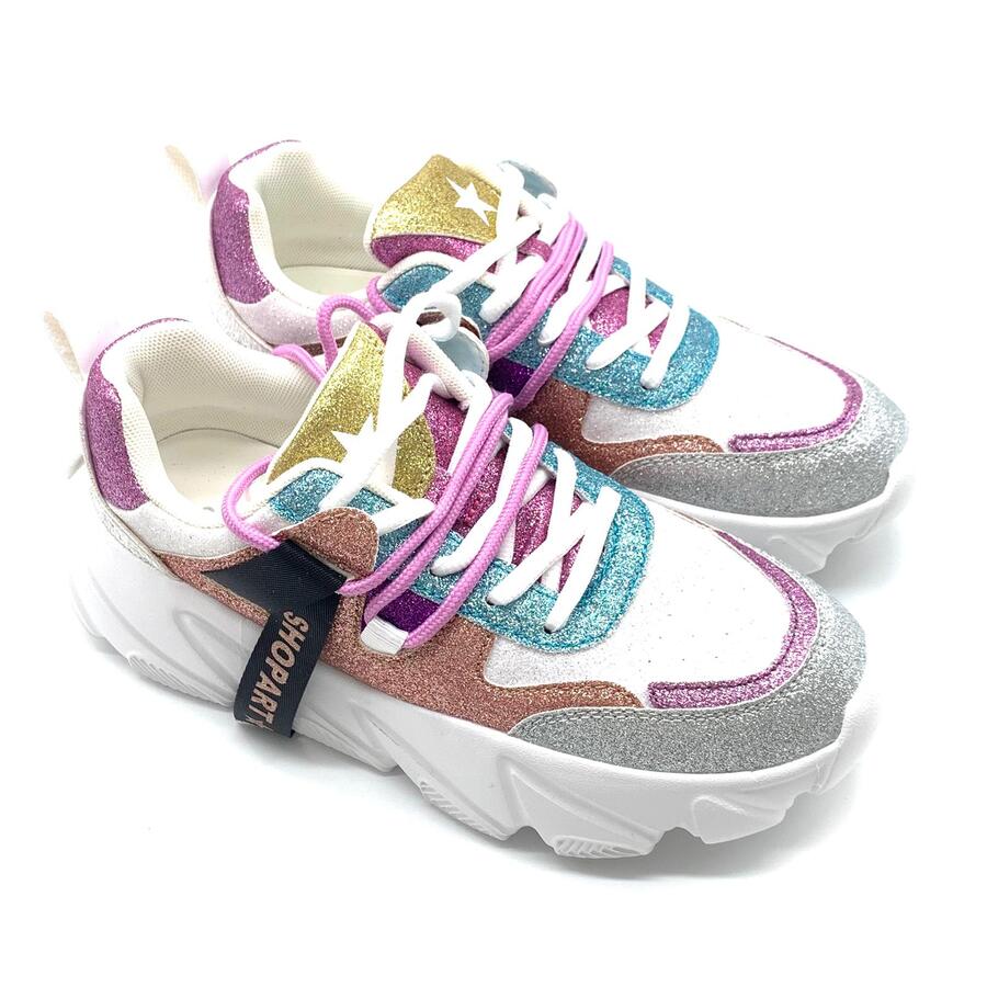 Shopart sneaker glitter
