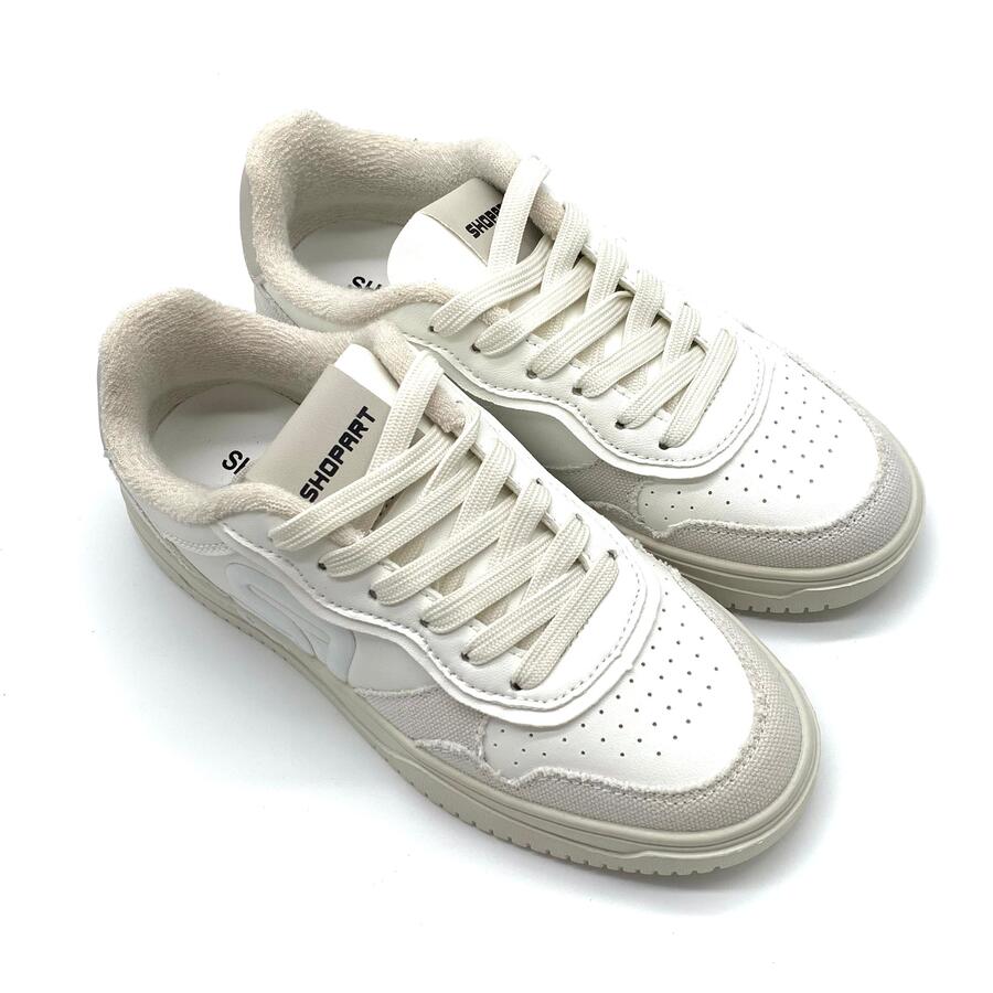 Shopart sneaker janise white crema