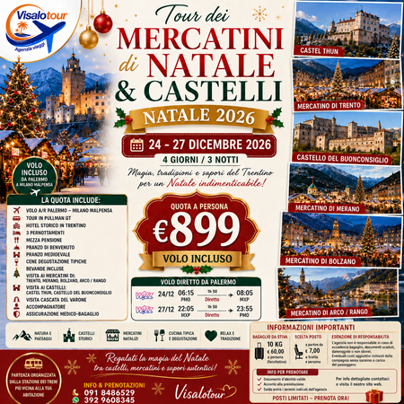 MERCATINI DI NATALE E CASTELLI