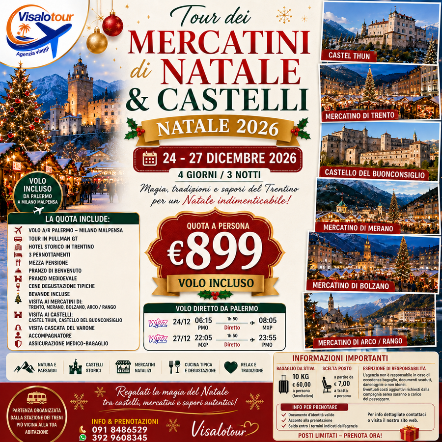 MERCATINI DI NATALE E CASTELLI