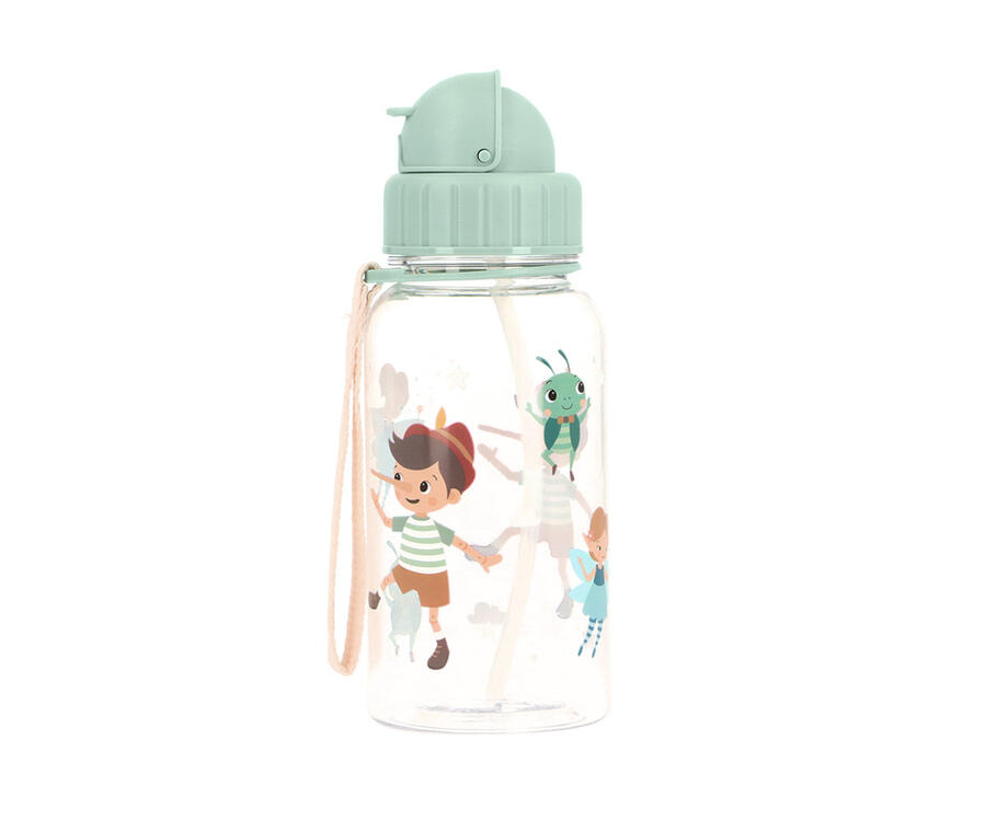 Borraccia con Cannuccia 500ml 100% BPA FREE - Fantasie assortite