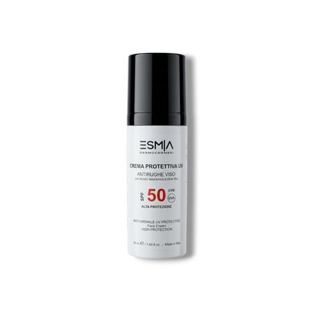 CREMA PROTETTIVA UV antirughe viso alta protezione SPF 50