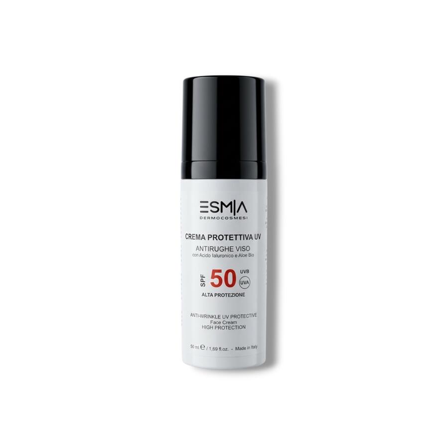 CREMA PROTETTIVA UV antirughe viso alta protezione SPF 50