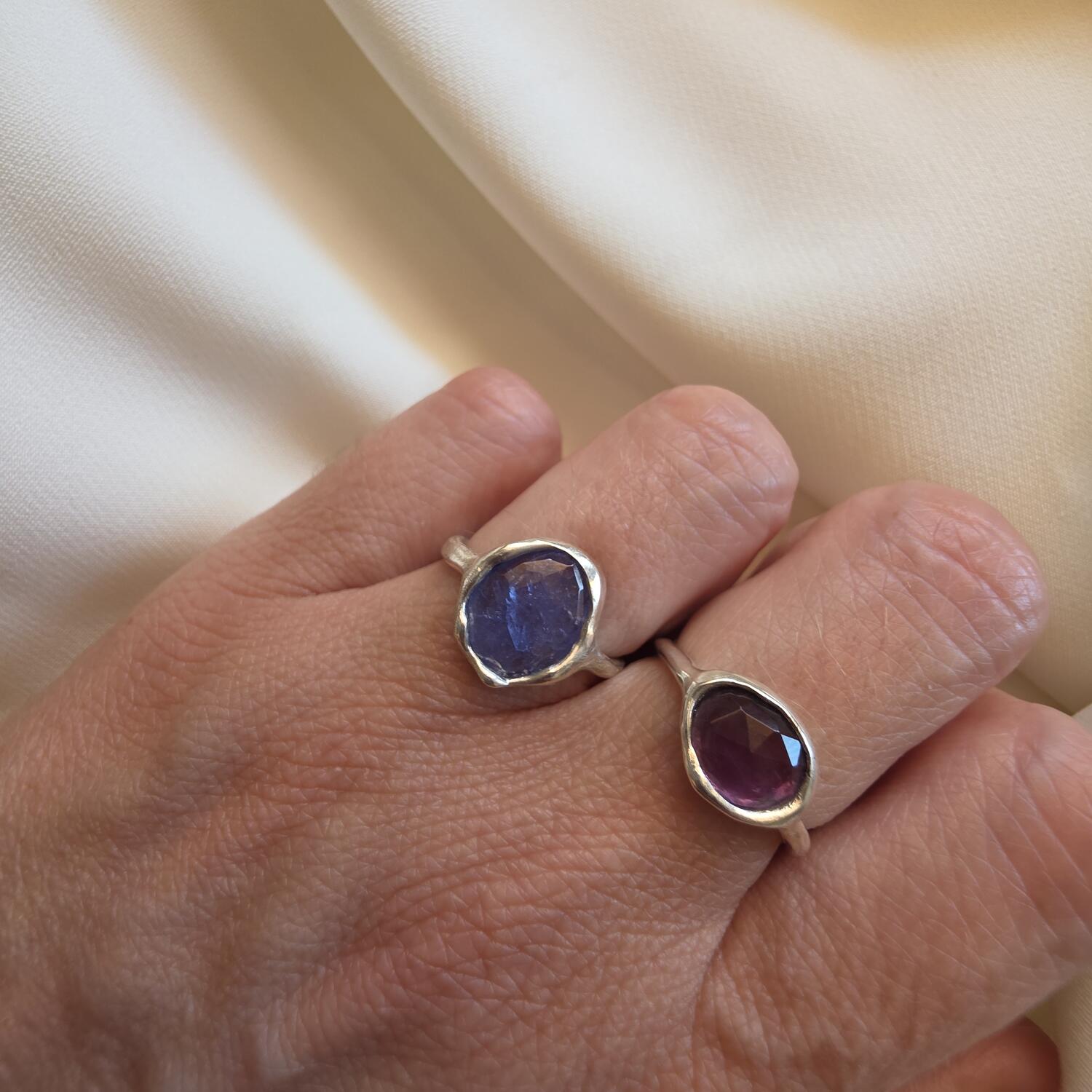 Anello con ametista misura 13