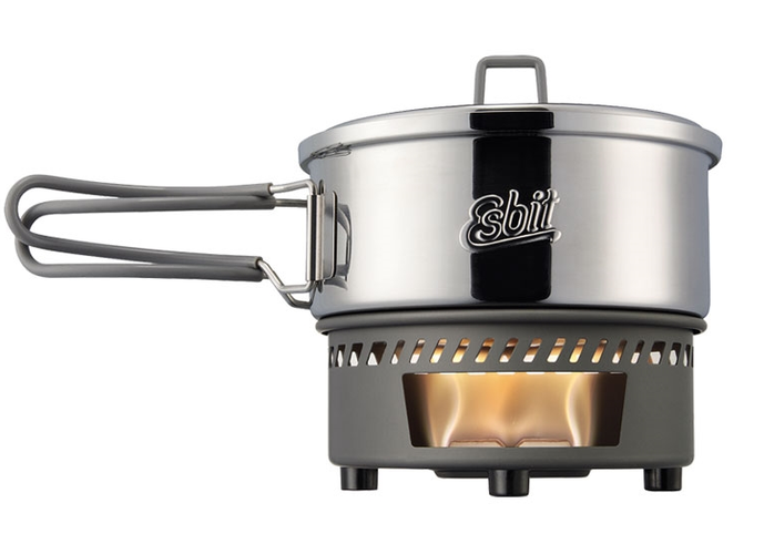 ESBIT Cookset for Solid Fuel 1000 ml Stainless Steel